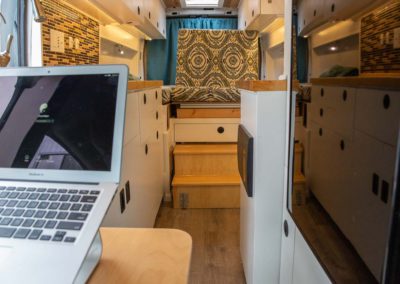 Van Front Office from swivel passenger seat