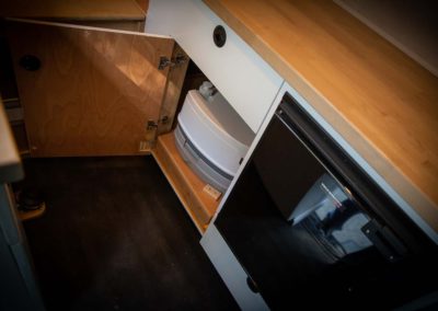 Light Van Conversion Porta-Potty Silde-In